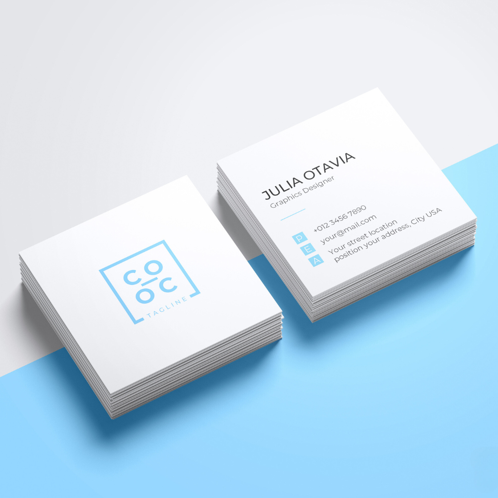 Ultra Thick Square Business Cards